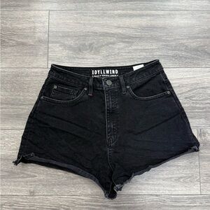 Idyllwind High Waist Black Denim Shorts